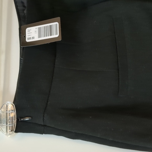 High-Waist Cropped Wide Leg Pant Black RW&CO - Picture 3 of 5